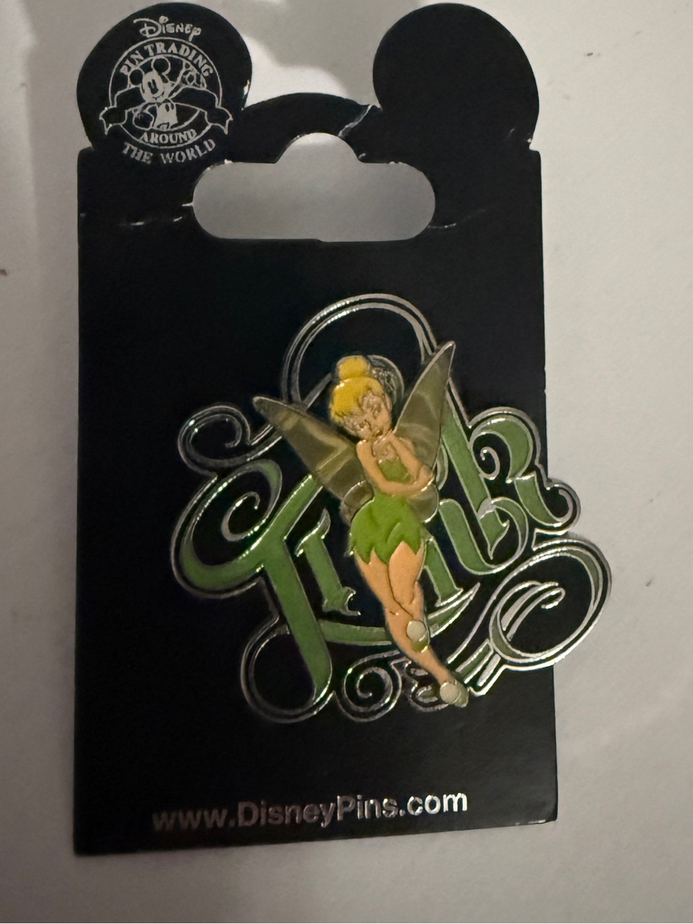 Disney Tinker Bell Script Pin